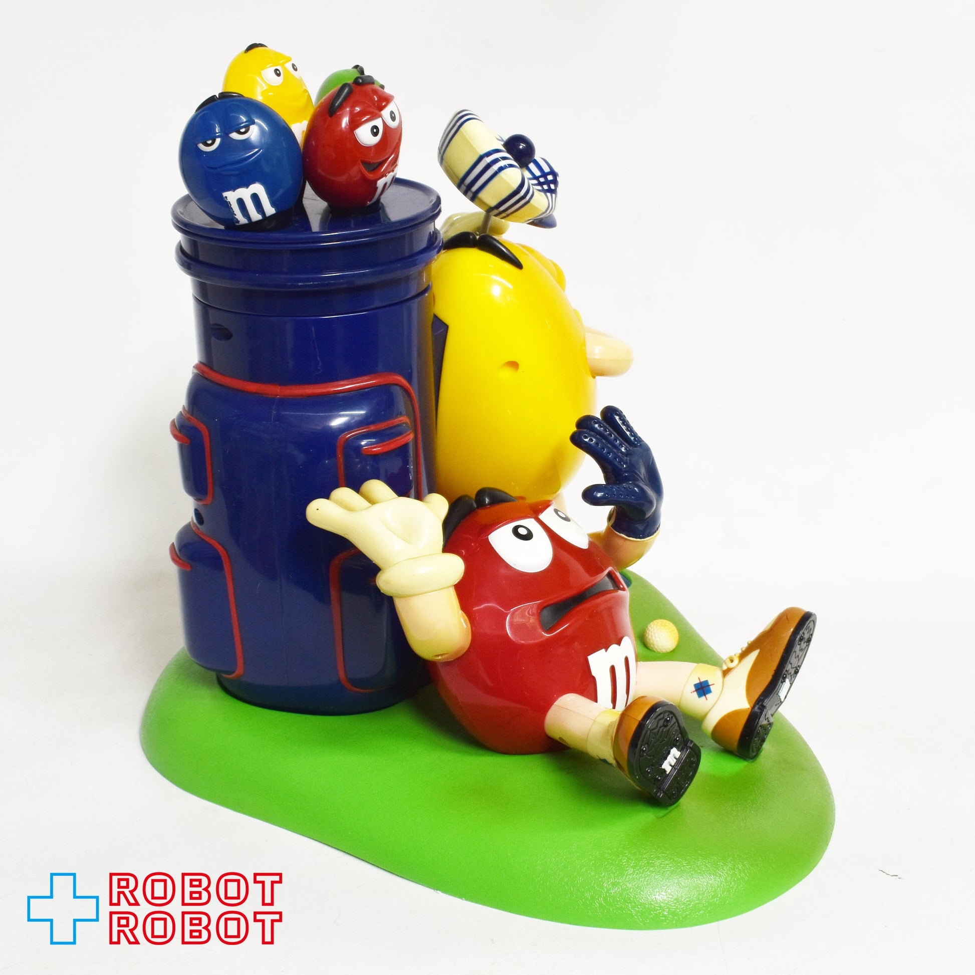 M&M's レッド＆イエロー ゴルフ マリガン・ヴィル ディスペンサー 限定版カラー ※難あり - ROBOTROBOT