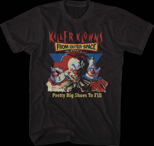 キラークラウン Pretty Big Shoes To Fill グラフィック Tシャツ ブラック アメリカンクラシックス