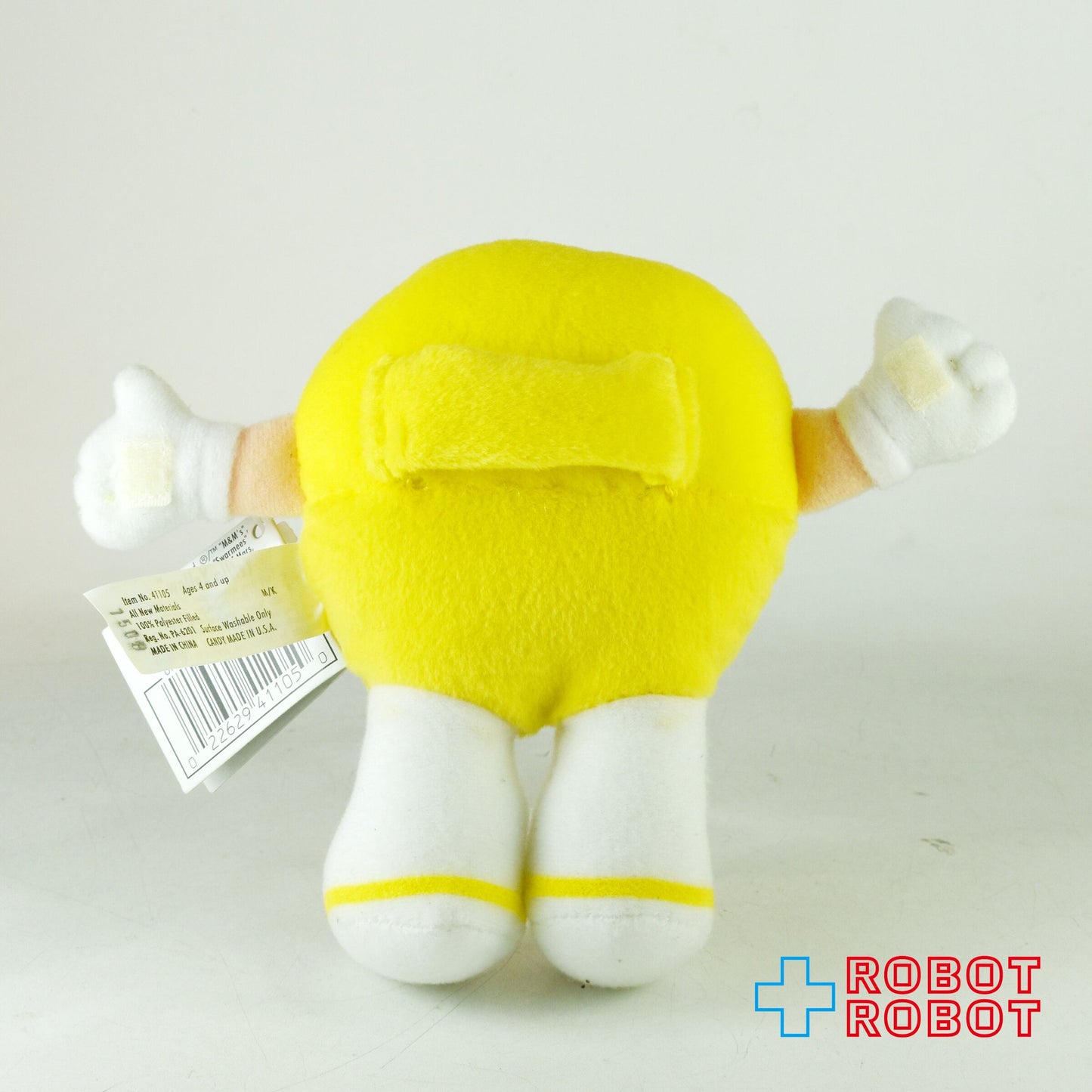 M&M's ミニズ サワーミーズ プラッシュ コレクティブル イエロー エムアンドエムズ ぬいぐるみ人形 1998 紙タグ付き