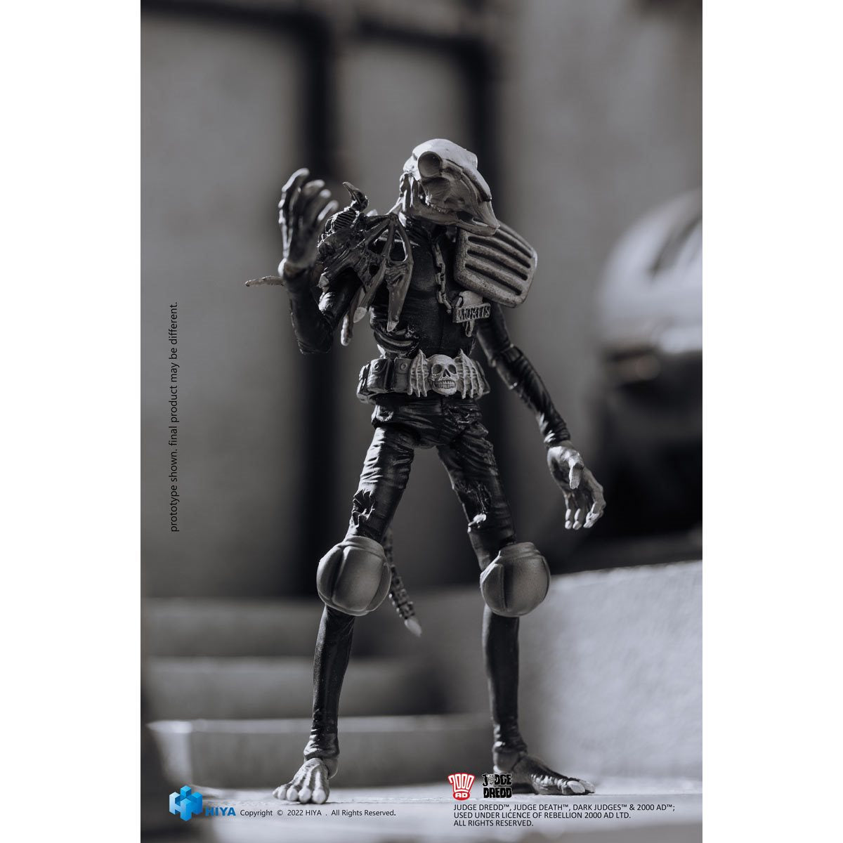 ハイヤトイズ ジャッジ・ドレッド 1/18 ジャッジモーティス モノクロ