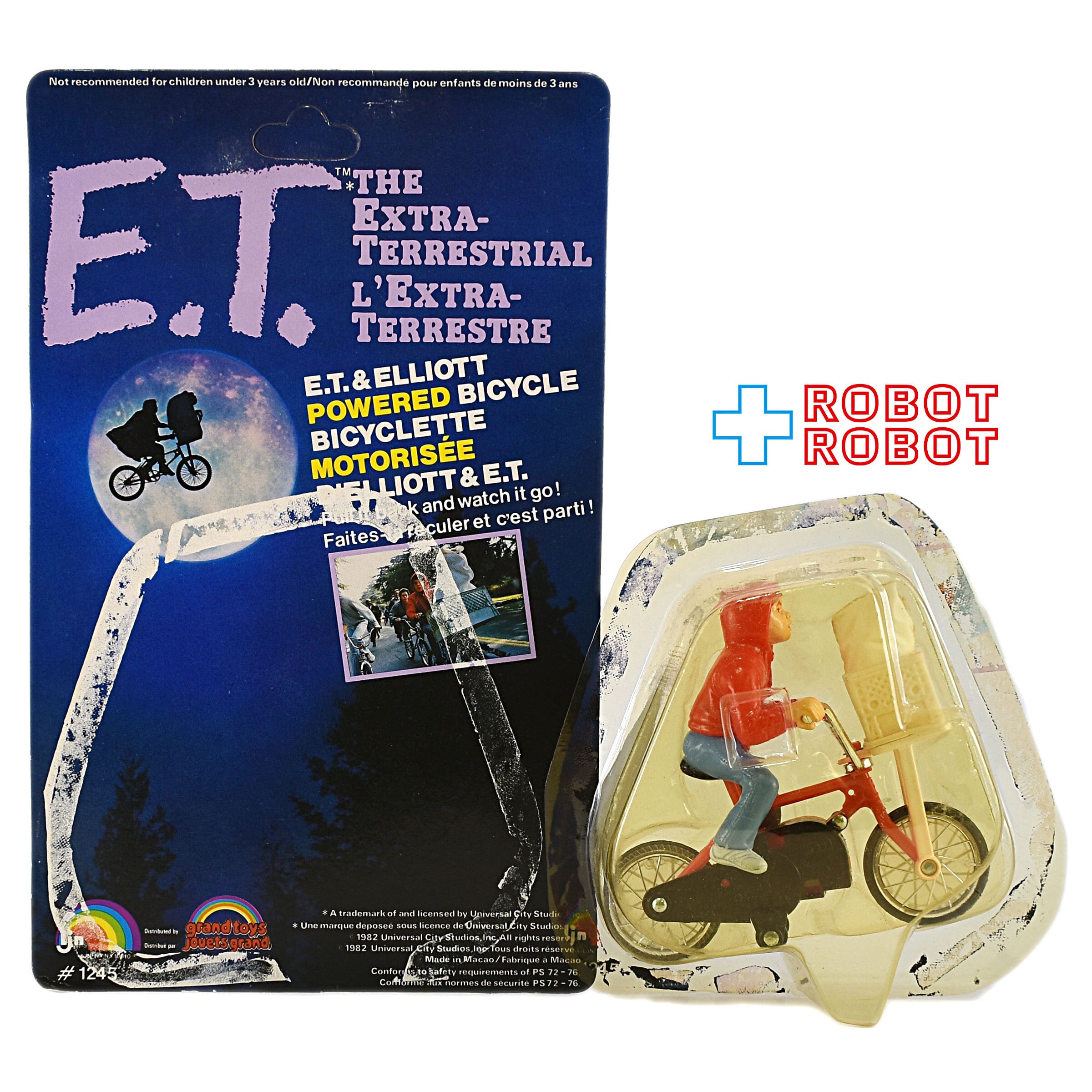 LJN E.T.とエリオットの自転車 フィギュア 1982 カナダ版 開封 – ROBOTROBOT