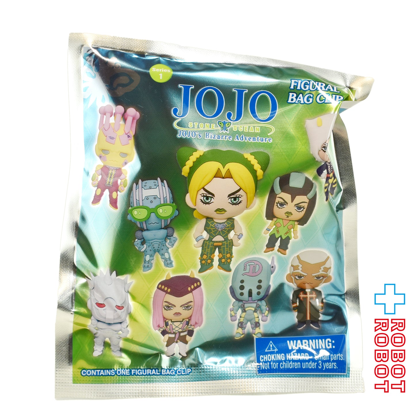 モノグラム フィギュラル バッグ クリップ ジョジョの奇妙な冒険 ストーンオーシャン シリーズ01 1パック 未開封