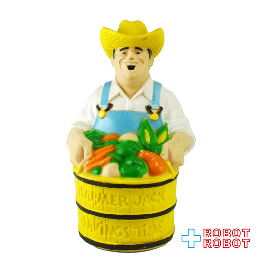 ファーマー・ジャック ノベルティーバンク ソフビ 貯金箱  1986 ※底蓋なし