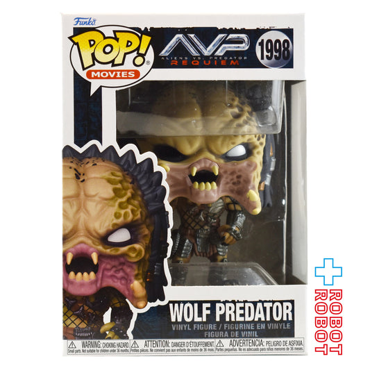 ファンコ POP! ムービー 1998 AVP2 エイリアンズ VS. プレデター ウルフ・プレデター ビニールフィギュア 箱入未開封