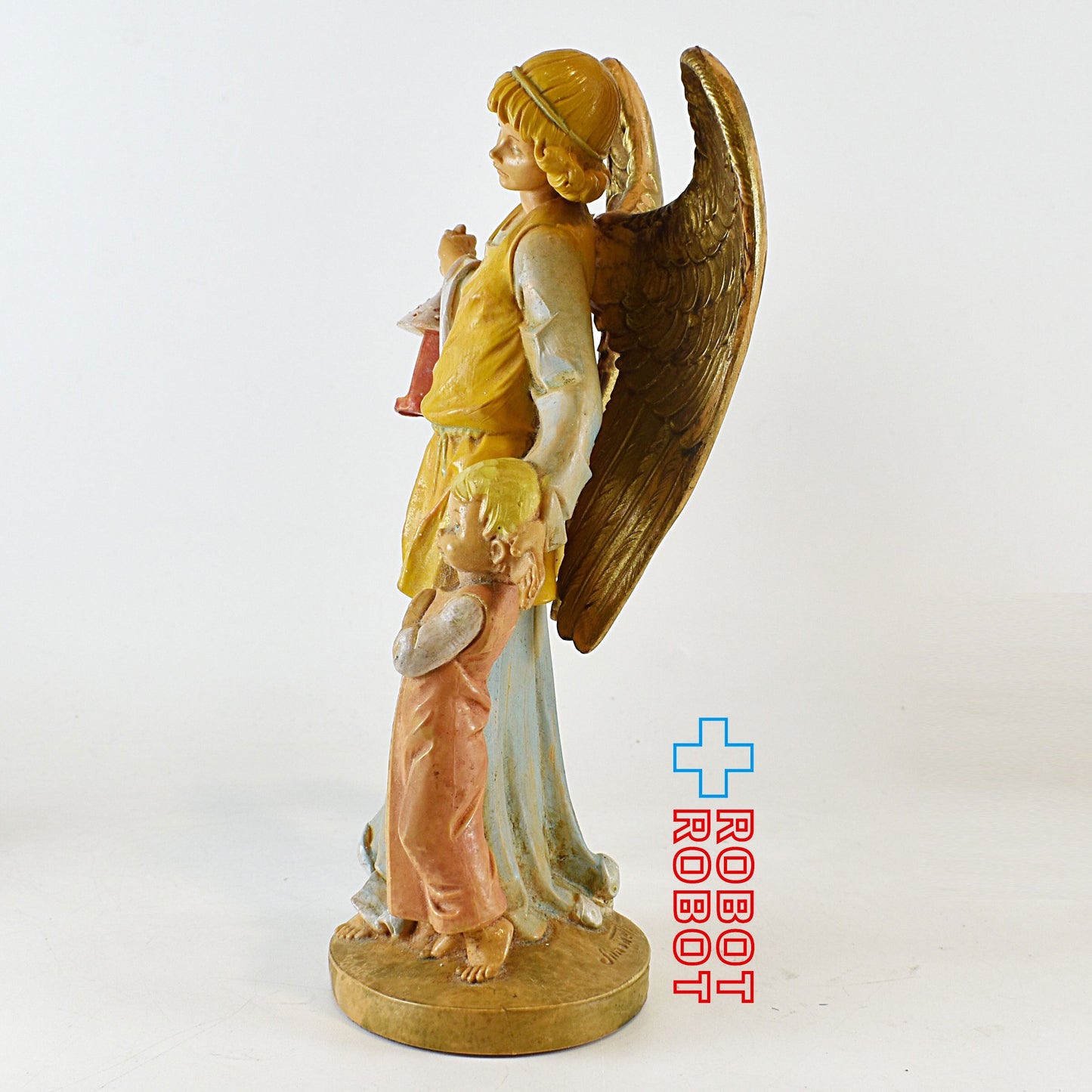 守護天使と祈る子供 置物 スタチュー イタリー 1984
