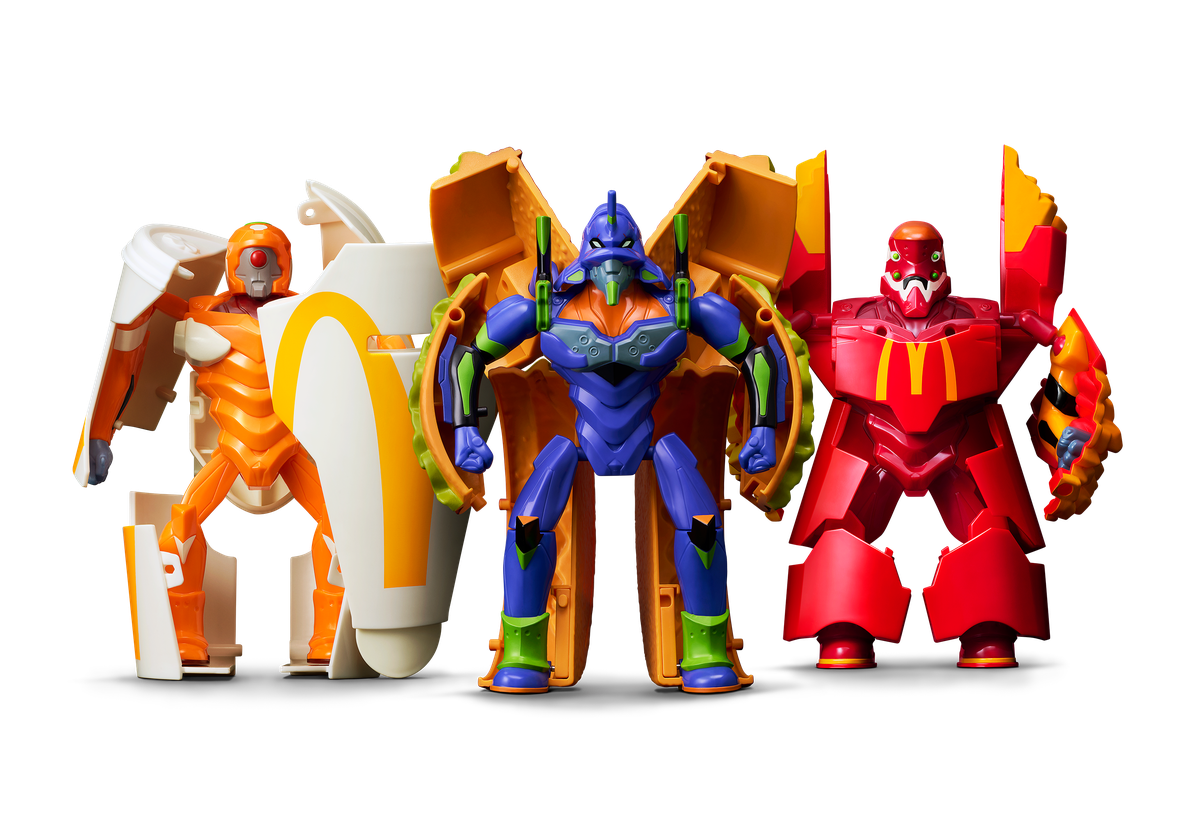 マクドナルド × エヴァンゲリオン バリューセットフィギュア ビニール袋有り