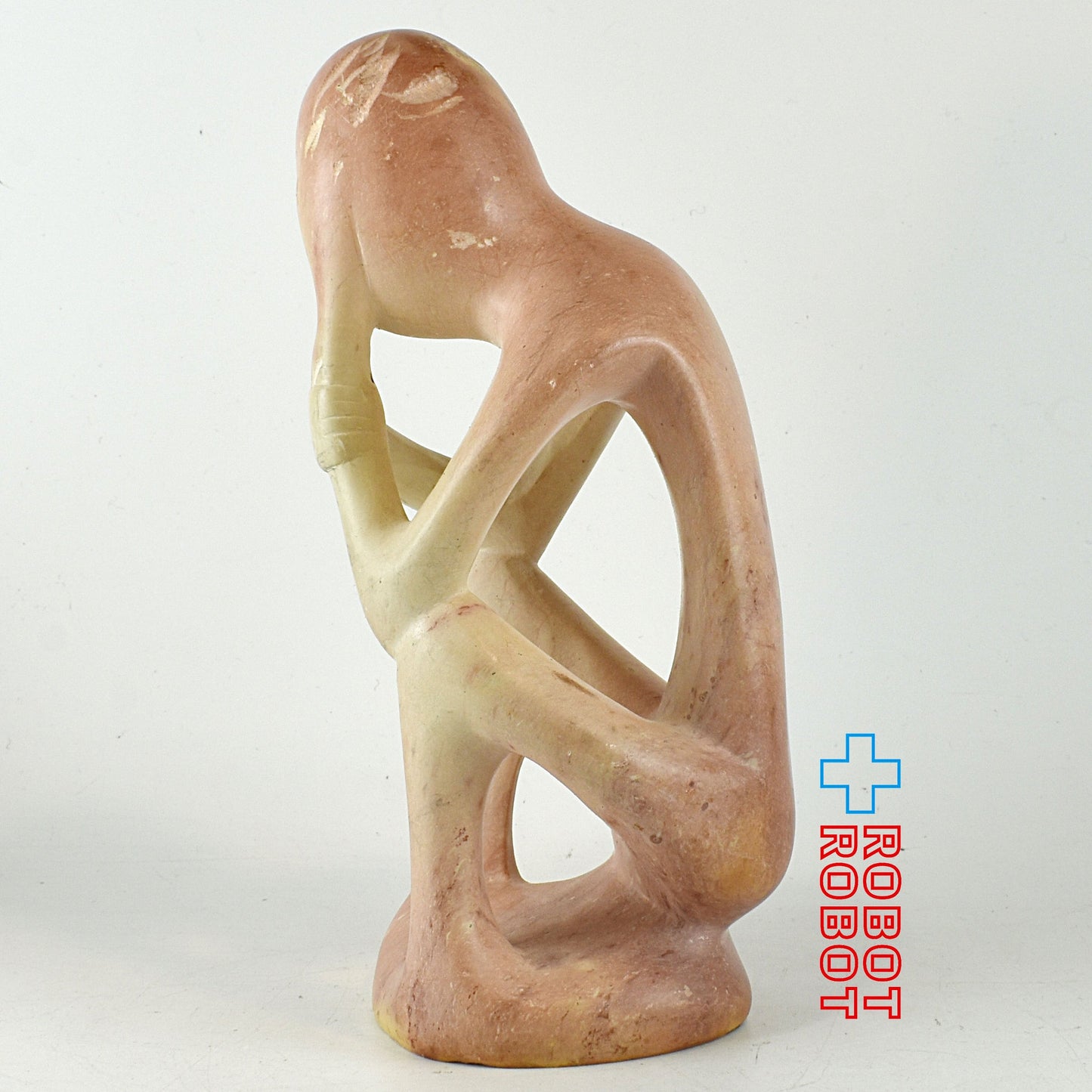 考える人？ 石彫 置物 オブジェ