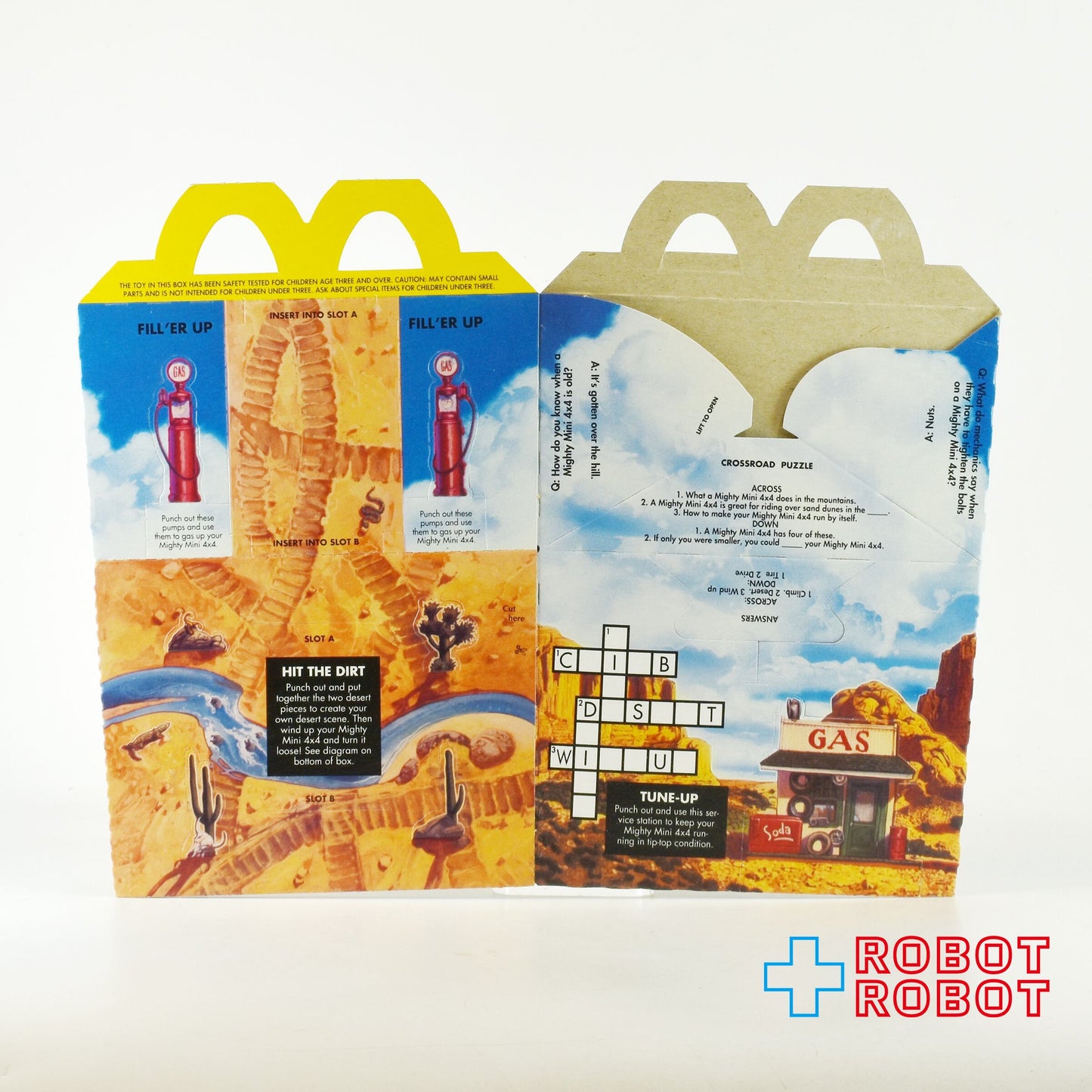 マクドナルド ハッピーセット空箱 ハッピーミールペーパーボックス マイティミニ 1991