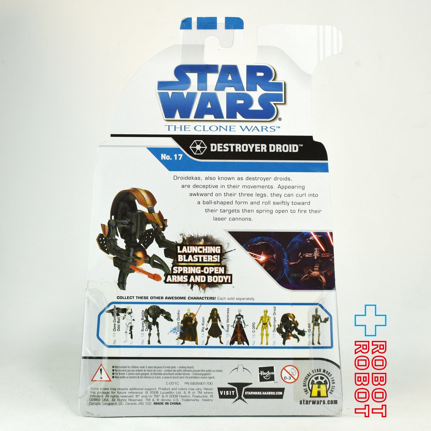 スター・ウォーズ CW2008 No17 デストロイヤー・ドロイド クローン・ウォーズ 3.75インチ アクションフィギュア 未開封