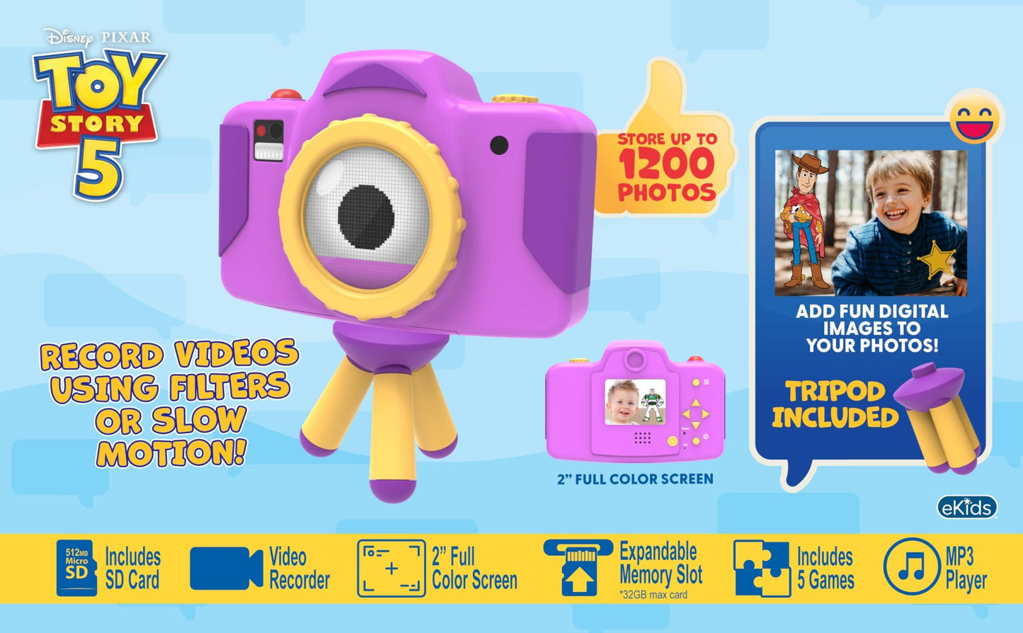 eKids トイ・ストーリー5 スナッピー キッズ・デジタルカメラ 未開封