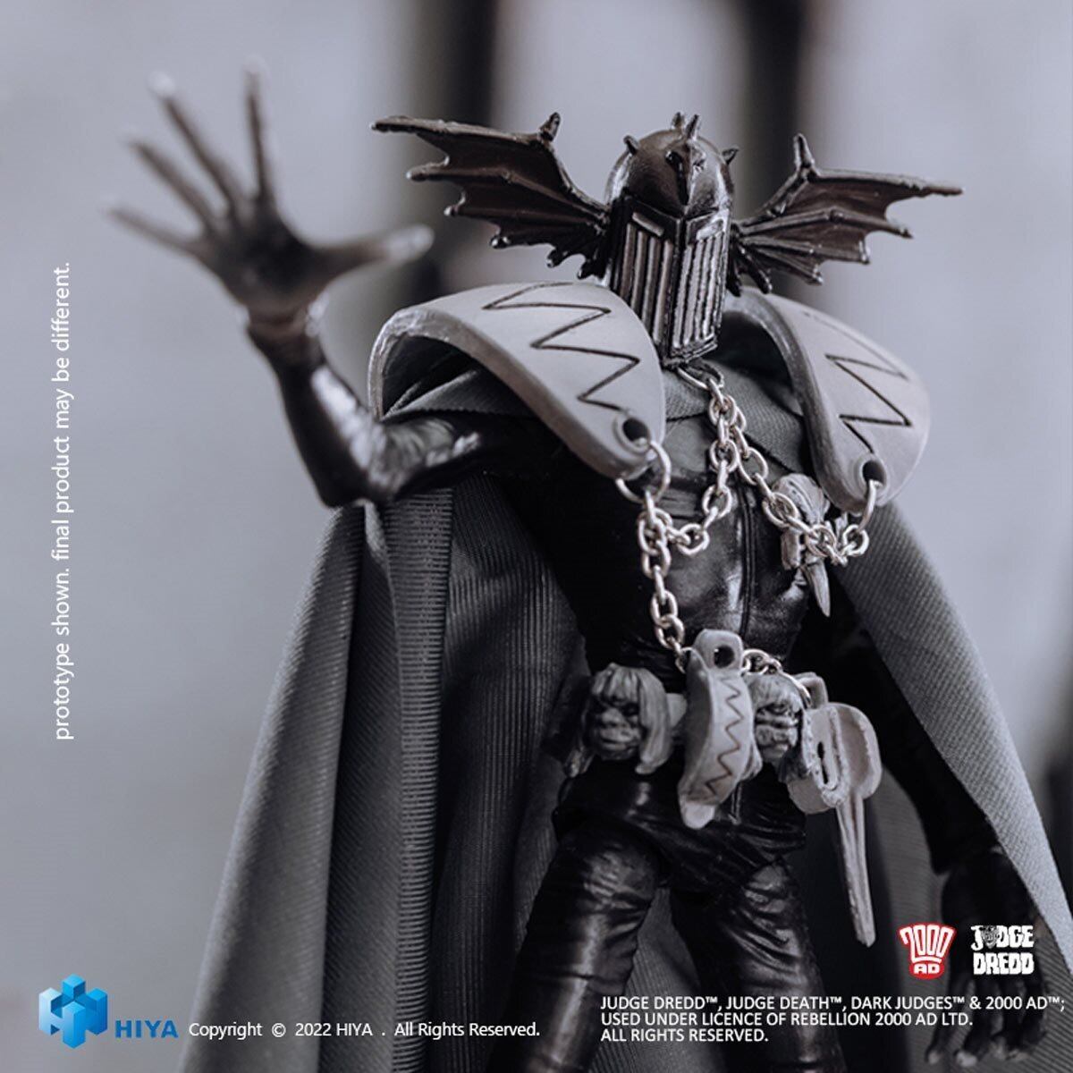 ハイヤトイズ ジャッジ・ドレッド 1/18 ジャッジフィアー モノクロ