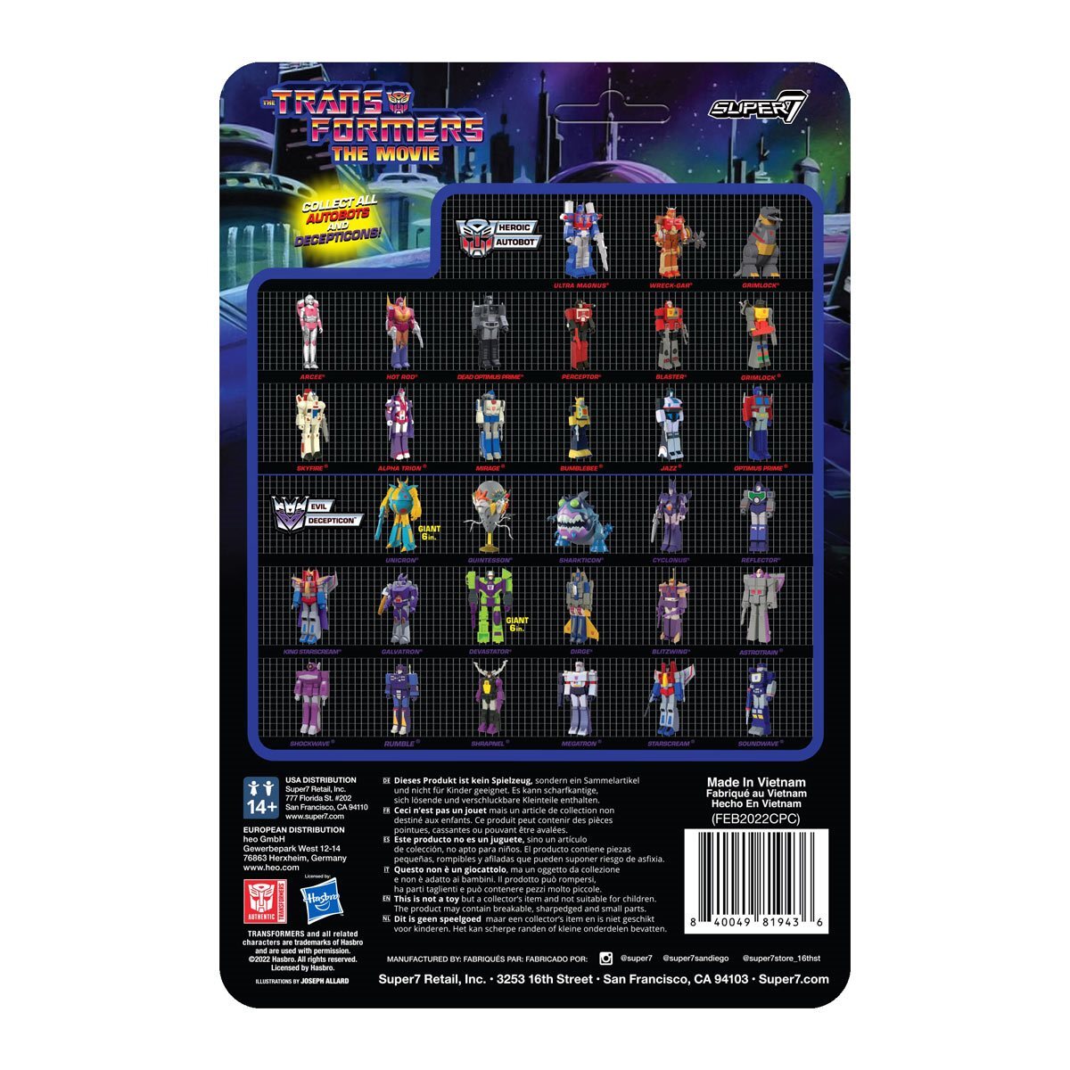 リ・アクション 超ロボット生命体トランスフォーマー ウェーブ6 レックガー G1 4インチ アクションフィギュア (スーパー7) 未開封