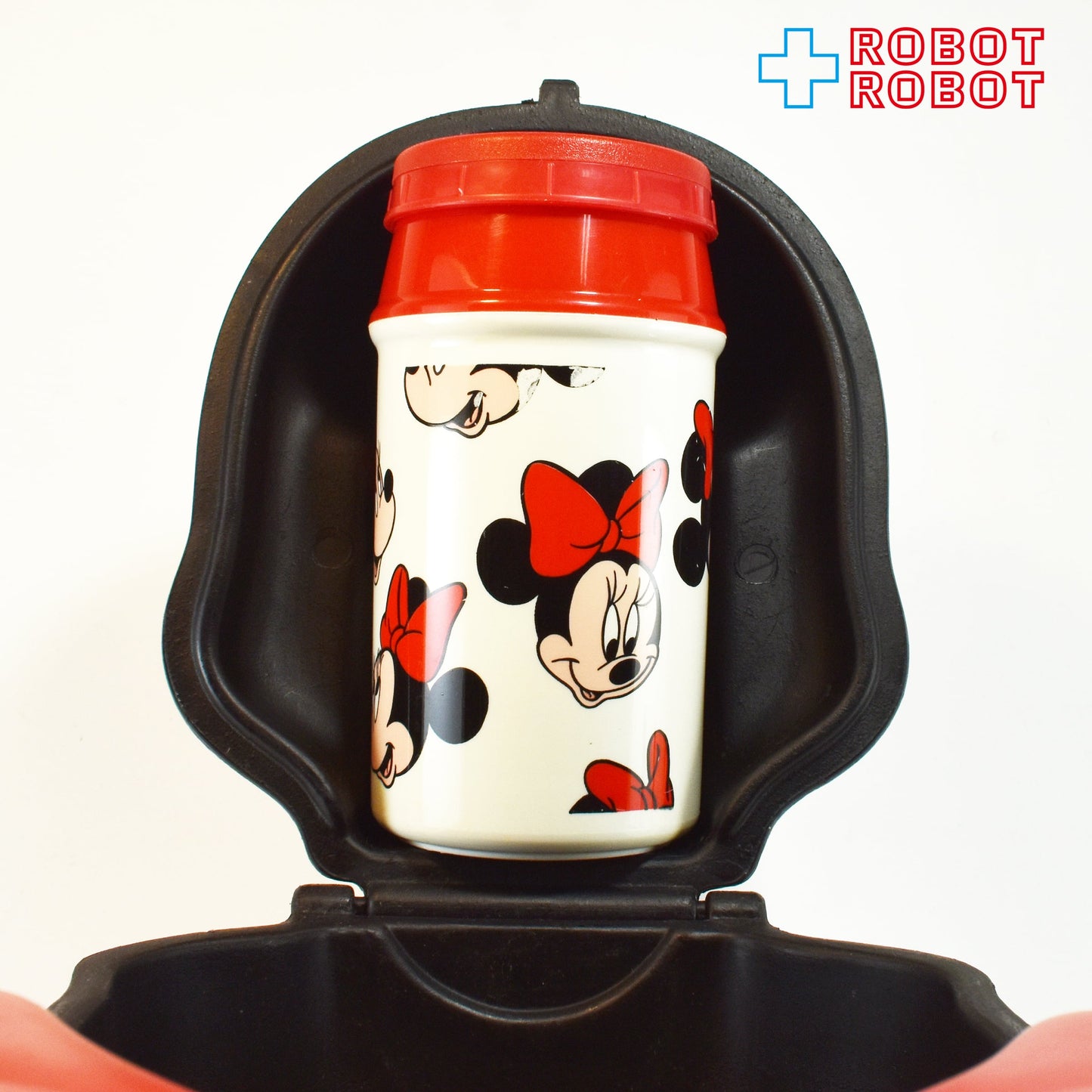 ディズニー ミニーマウス ランチキット 顔のカタチのランチボックス 水筒付き アラジン社