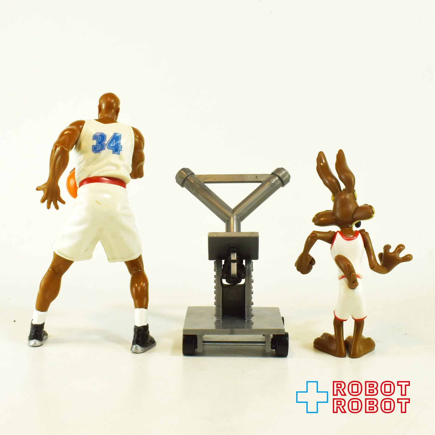 プレイメイツ社 ルーニー・テューンズ スペース・ジャム チャールズ・バークレー vs ワイリー・コヨーテ with アクメターボヴァーミンランチャー アクションフィギュア 1996