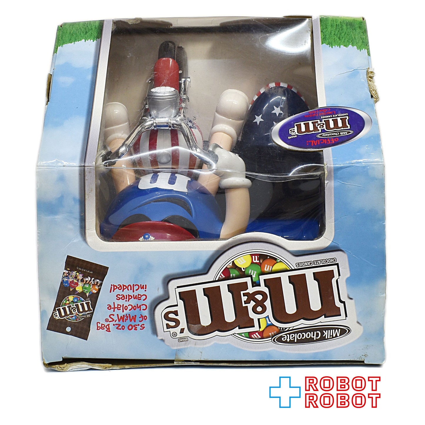 M&M's ブルー フリーダム・ライダー ディスペンサー エムアンドエムズ 箱入
