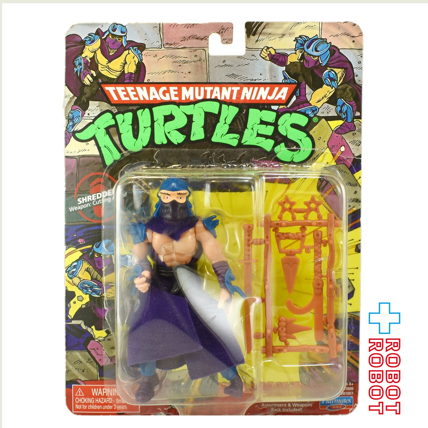※難有り：プレイメイツ タートルズ TMNT オリジナル・クラシック シュレッダー 4インチ ベーシックフィギュア
