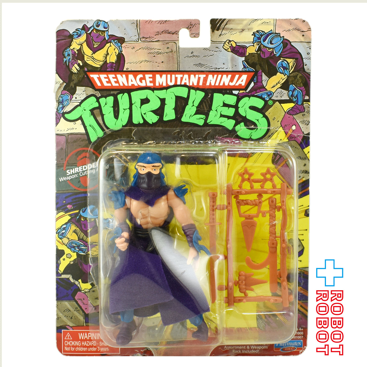 ※難有り：プレイメイツ タートルズ TMNT オリジナル・クラシック シュレッダー 4インチ ベーシックフィギュア