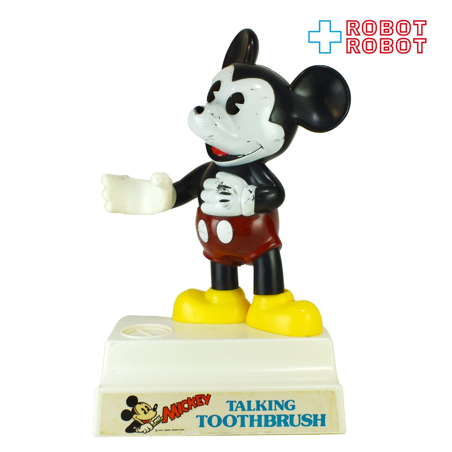ヘルムトイ社 ディズニー ミッキーマウス トーキングトゥースブラッシュ 歯ブラシスタンド メイドイン香港 ※難有り