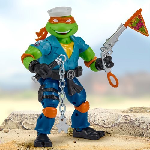 プレイメイツ ティーンエイジ・ミュータント・ニンジャ・タートルズ TMNT x G.I.ジョー ミケランジェロ as シップレック アクションフィギュア 未開封