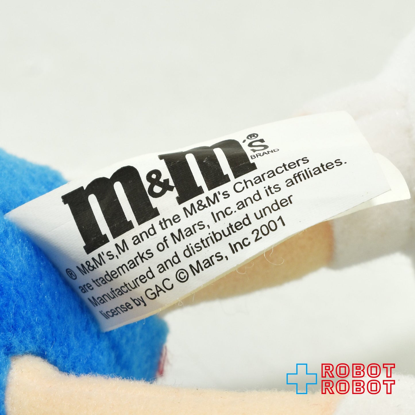 M&M's クリスマス ブルー エムアンドエムズ ぬいぐるみ人形 紙タグ付き