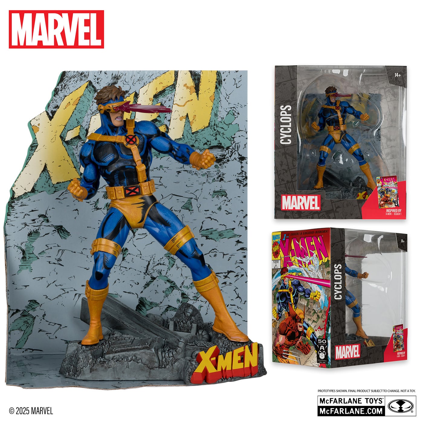 マクファーレン・トイズ マーベル シーン・フィギュア #013 サイクロップス 1/10 スタチューフィギュア 未開封