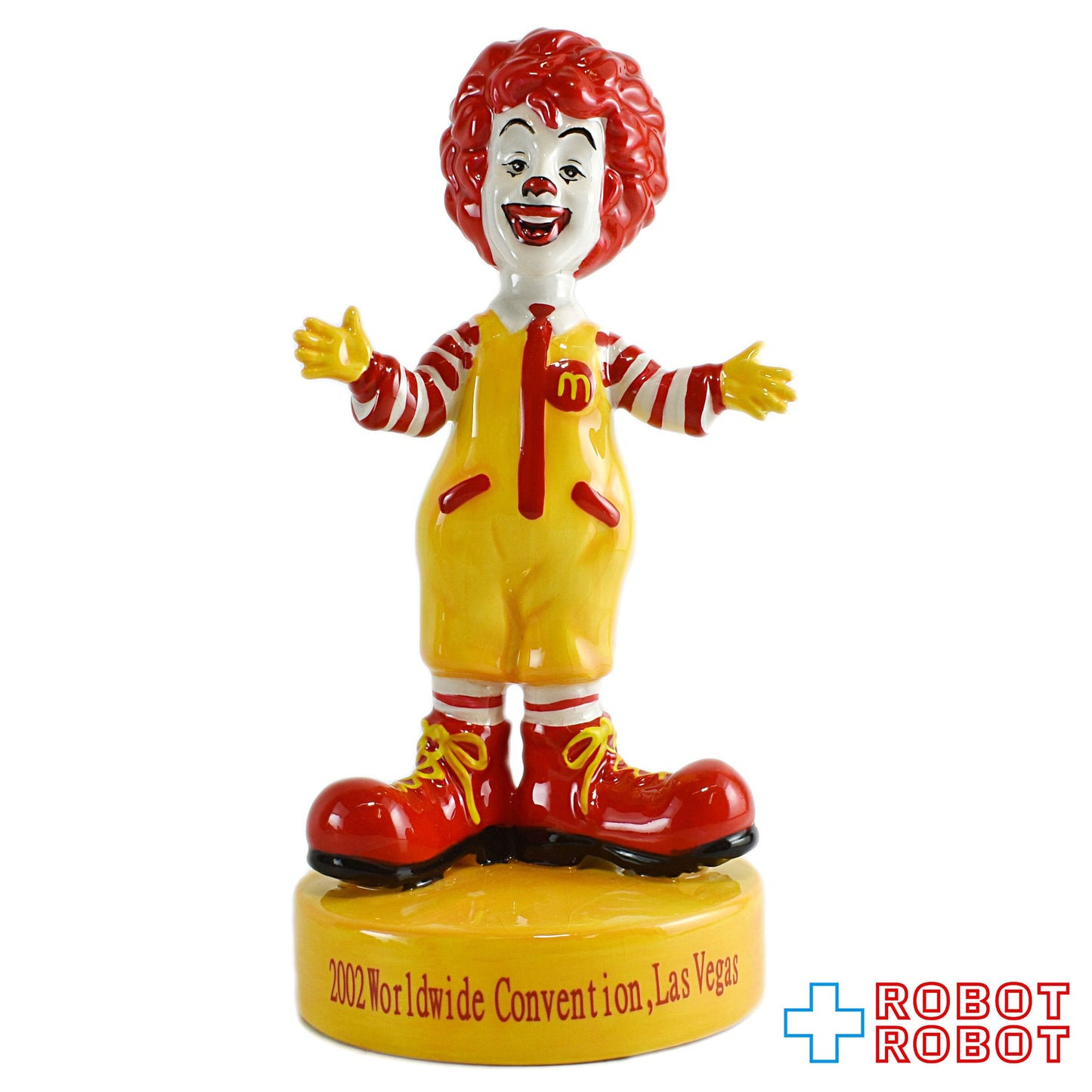 マクドナルド 陶器製 ロナルド フィギュア 2002 ワールドワイドコンベンション限定 白箱入