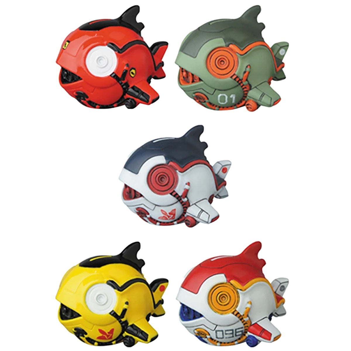 メディコム VAG Vinyl Artist Gacha [10th ANNIVERSARY シリーズ1] メジマグロ 全5種セット ４号店商品