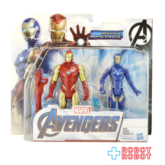 ハズブロ アベンジャーズ エンドゲーム アイアンマン・マーク85 ＆ レスキュー 2パック 6インチ ベーシックフィギュア 国内版 未開封