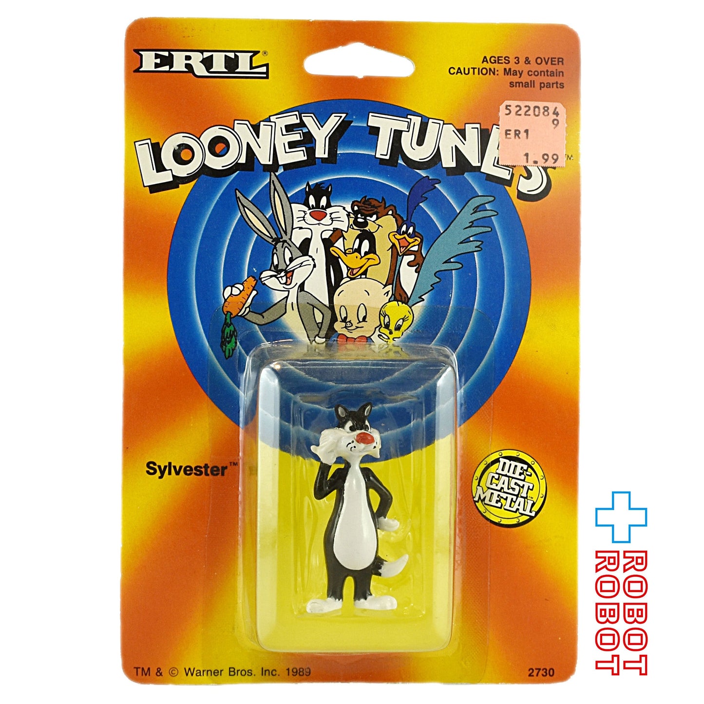 ERTL ルーニー・テューンズ  シルベスター ダイキャスト フィギュア 1989 開封品