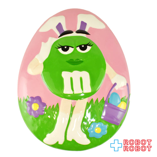 ギャルリー社 M&M's エムアンドエムズ ミスグリーン イースター キャンディーディッシュ 陶器小物入れ 企業物