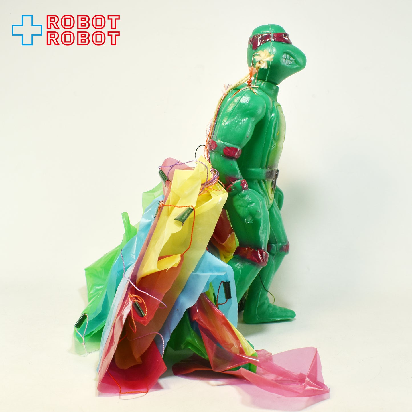 KO タートルズ TMNT ラファエロ パラシュート付き ポリ製アクションフィギュア