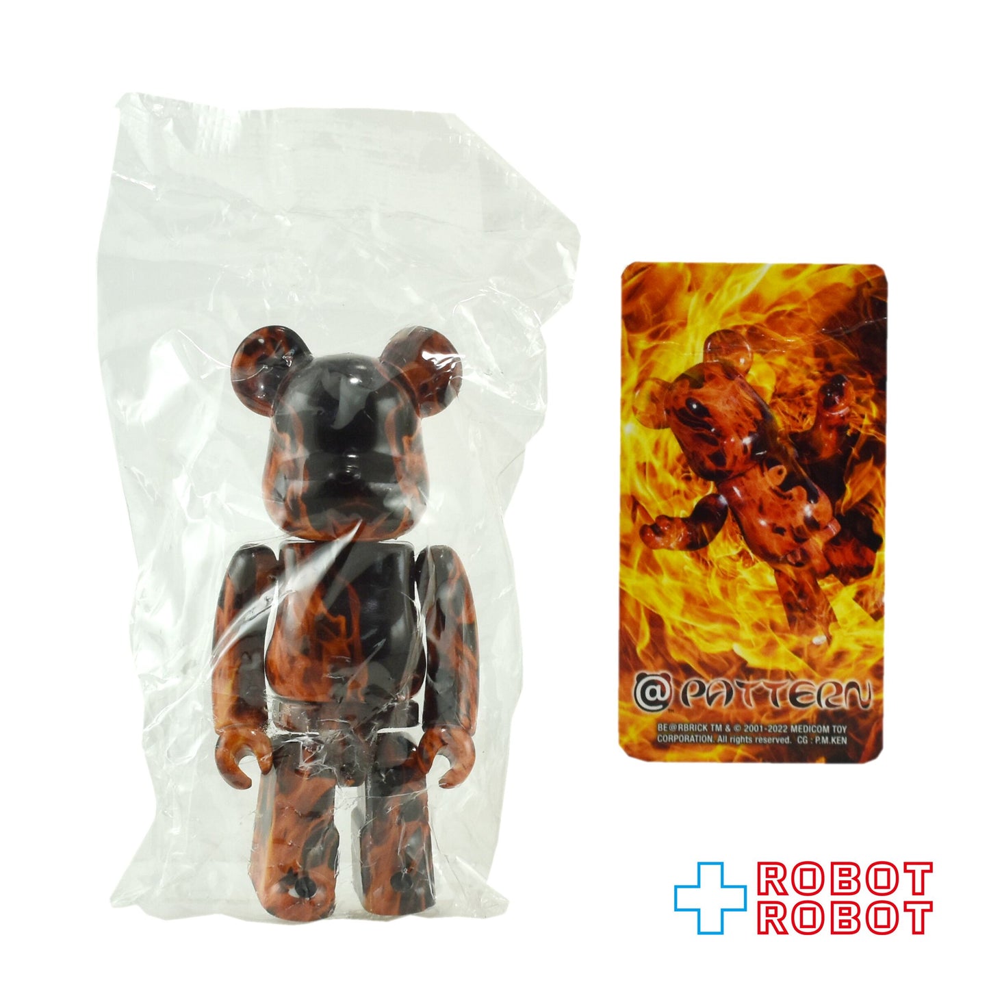 メディコム ベアブリック BE@RBRICK 100% [シリーズ44] PATTERN 今日も燃えている 未開封 ♦︎４号店商品