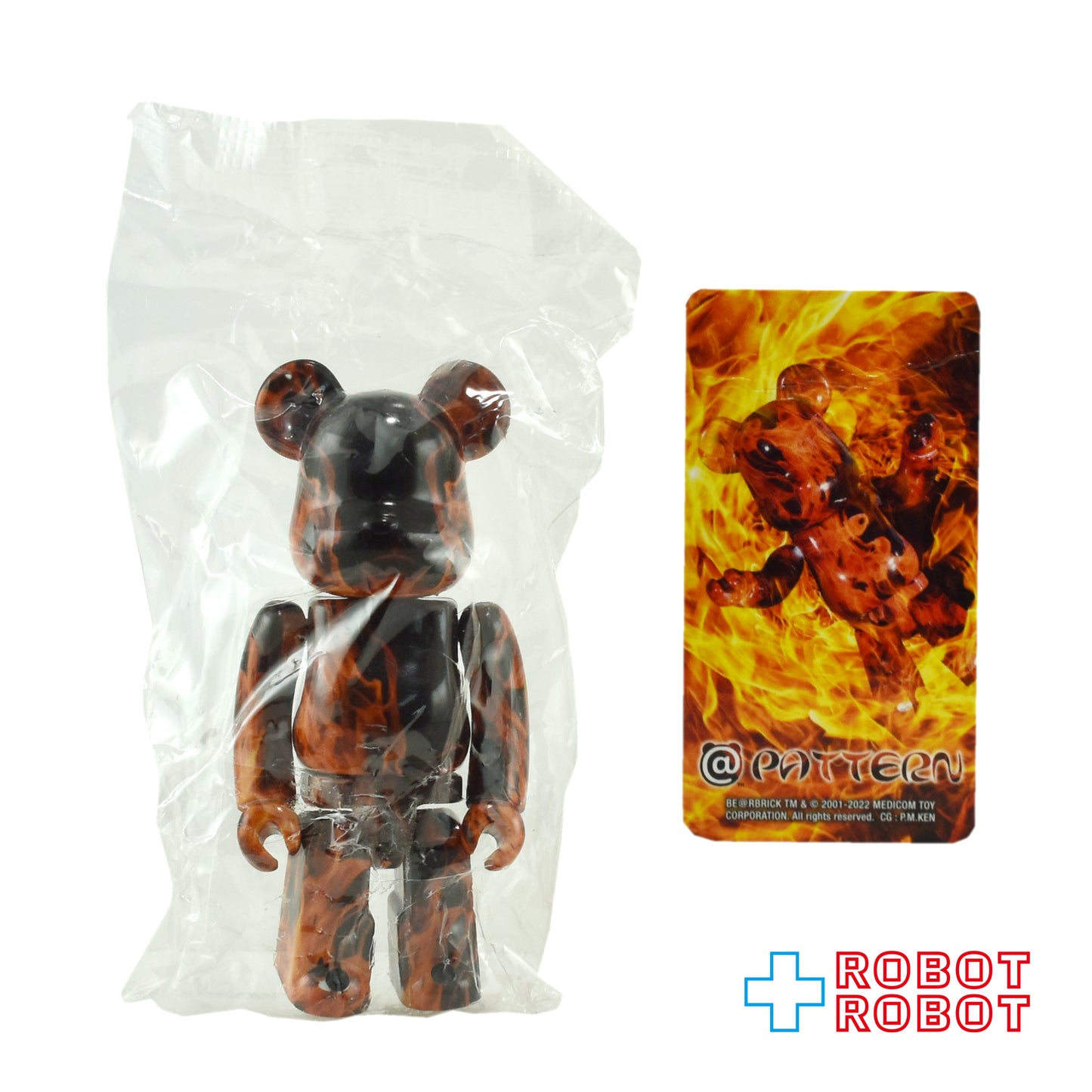 メディコム ベアブリック BE@RBRICK 100% [シリーズ44] PATTERN 今日も燃えている 未開封 ４号店商品