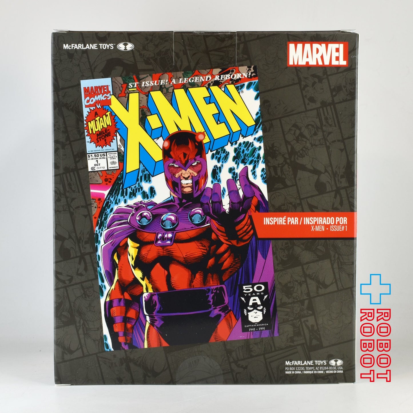 マクファーレン・トイズ マーベル シーン・フィギュア #010 マグニートー ジム・リー／X-MEN Vol.2 #11/6 スタチューフィギュア 未開封