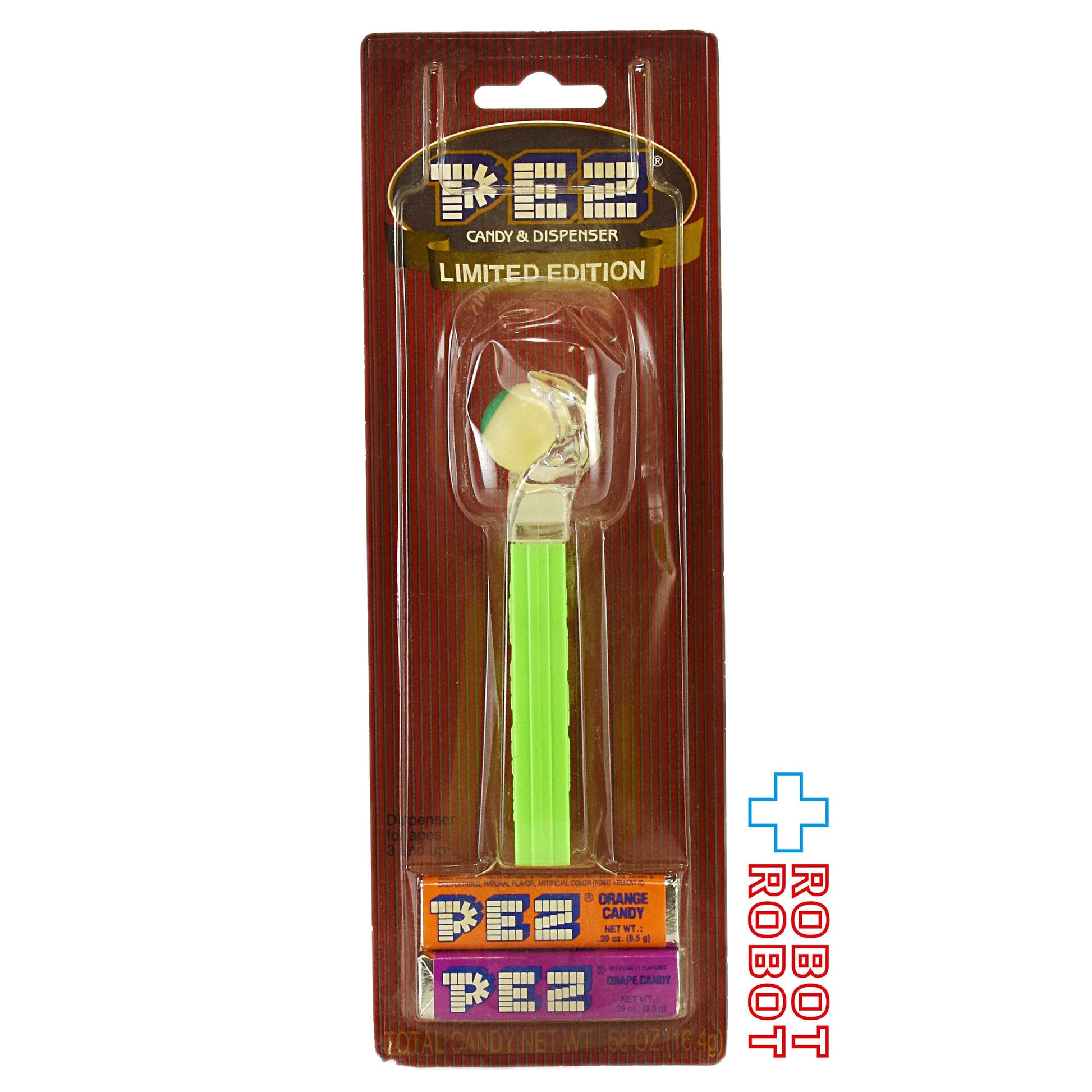 PEZ サイケデリックアイ クリスタルハンド 限定版 クリア手/グリーンステム 未開封