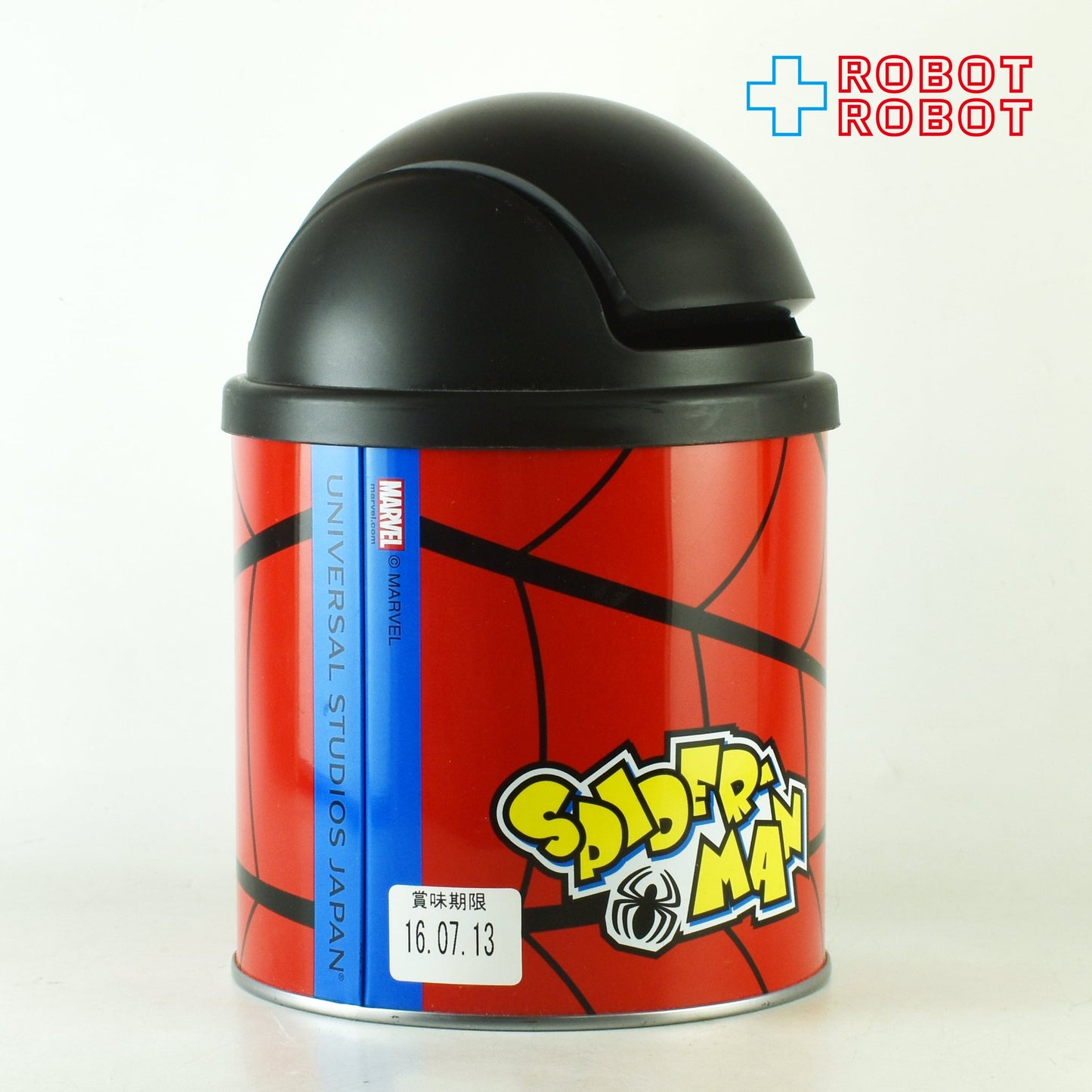 USJ スパイダーマン ダストボックス型 お菓子 スーベニア 空き缶