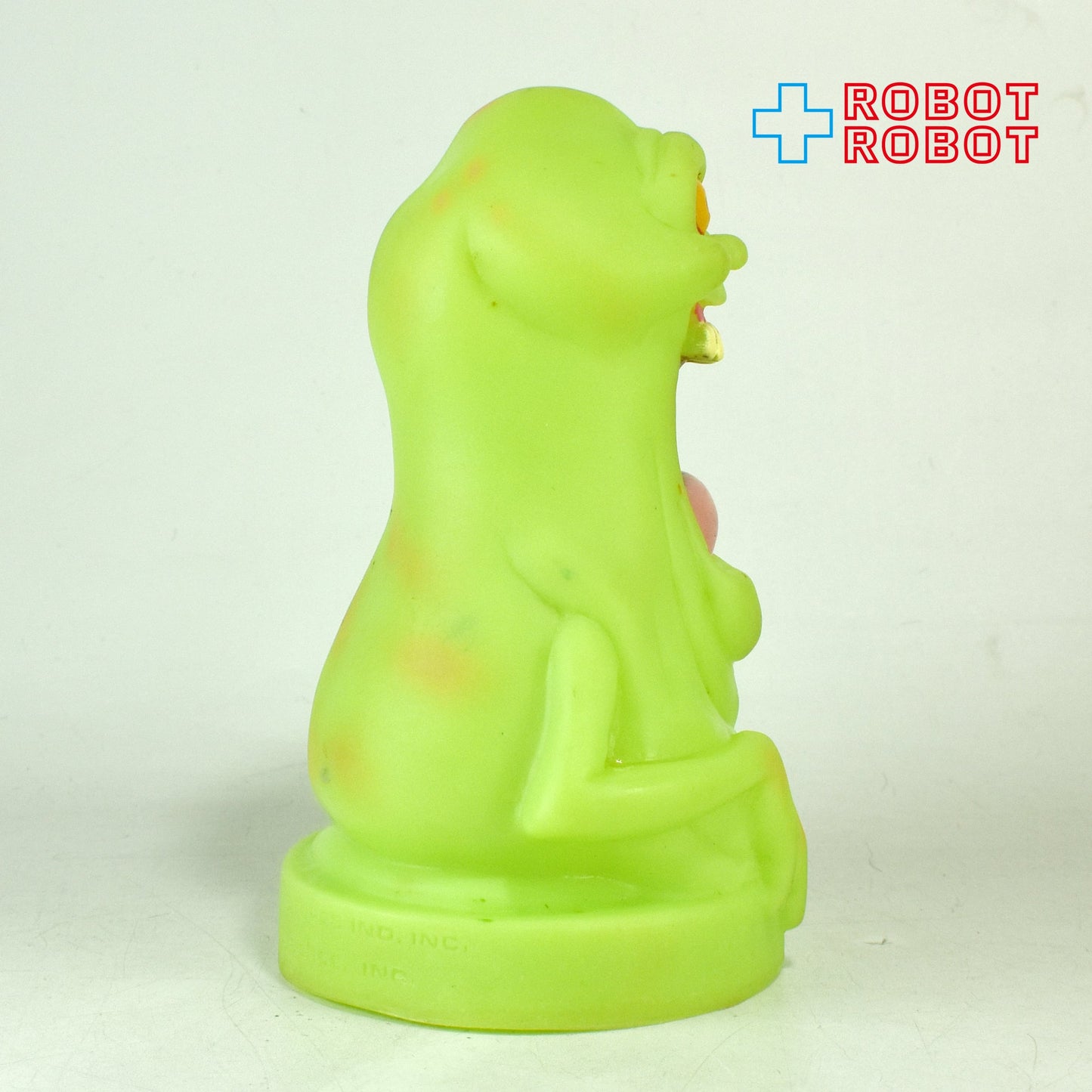 ザ・リアル・ゴーストバスターズ グリーンゴースト スライマー バブルバスボトル トッパー ソフビフィギュア 1989 ※汚れ