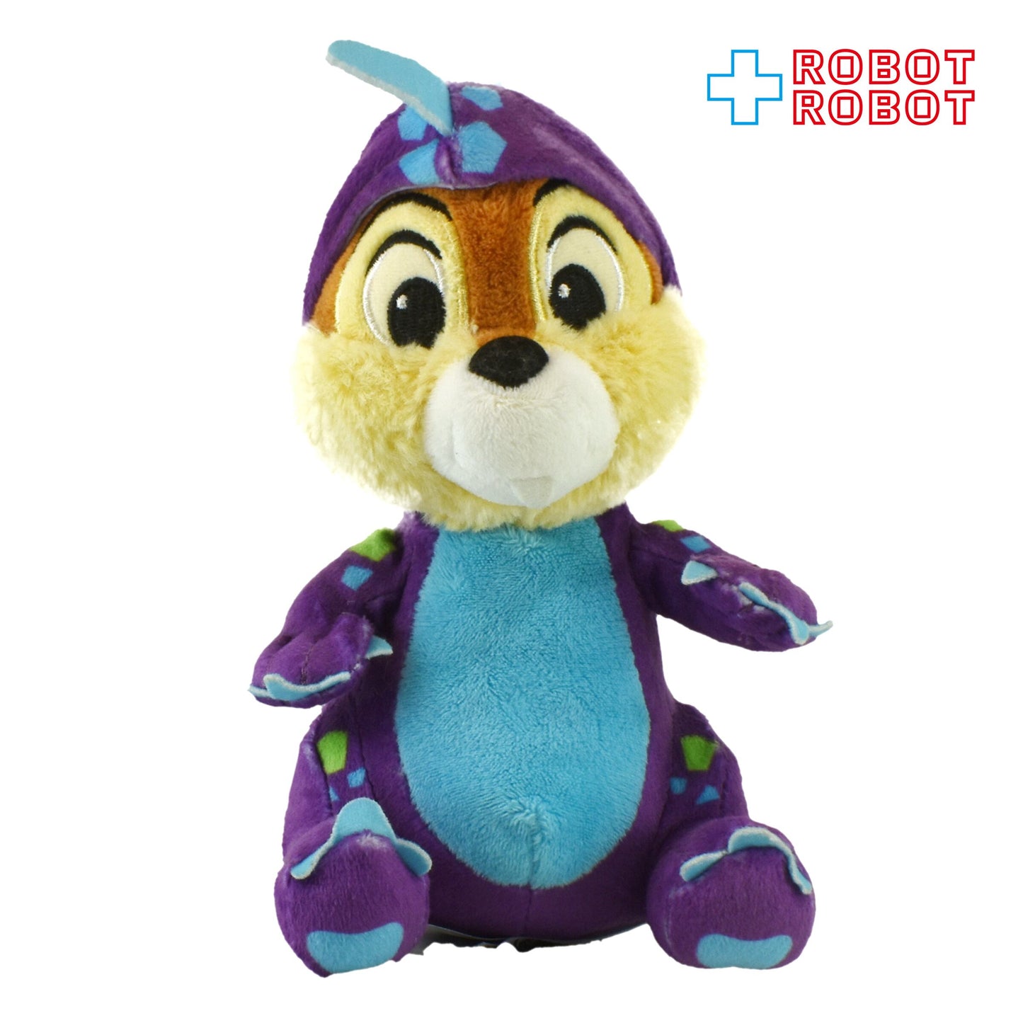 HKDL 香港ディズニーランド チップ (チップとデール) ぬいぐるみ 恐竜 紫