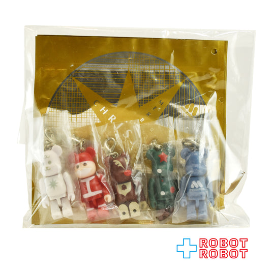 メディコム ベアブリック BE@RBRICK 50% 2002 クリスマス モスバーガー ストラップ付き 全5体セット ４号店商品