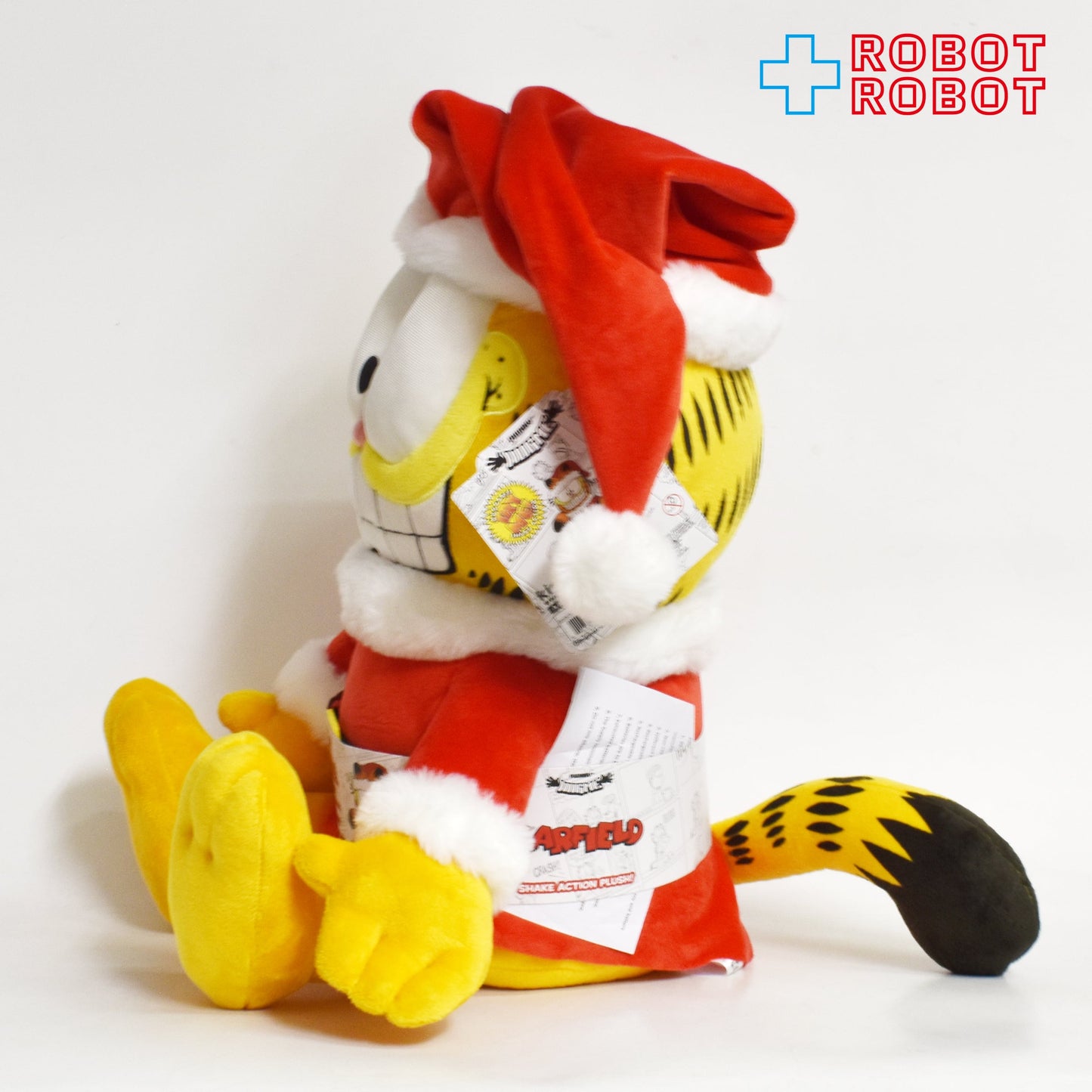 キッドロボット ニコロデオン ガーフィールド サンタ (シェイクアクション付) プラッシュ 紙タグ付き