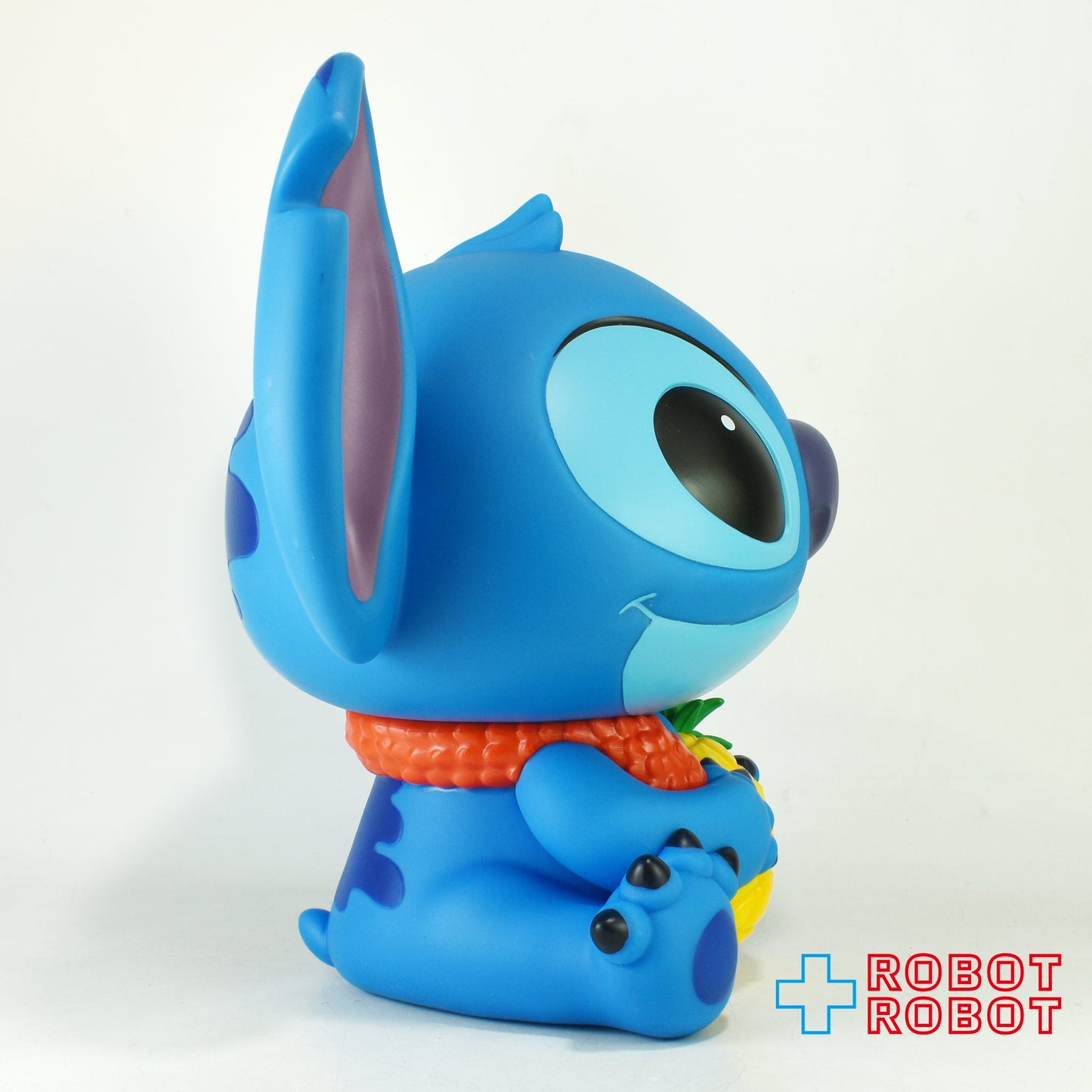 モノグラム ディズニー スティッチ w/パイナップル ソフビ貯金箱