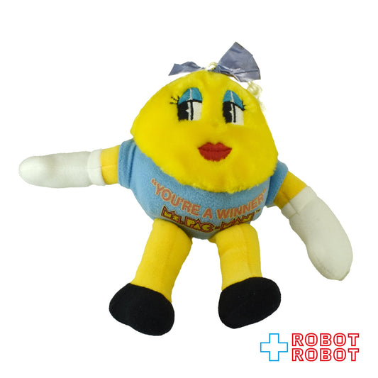 ミズパックマン ユーアーウィナー ぬいぐるみ人形 ニッカーボッカー社 1980's メイドイン 韓国