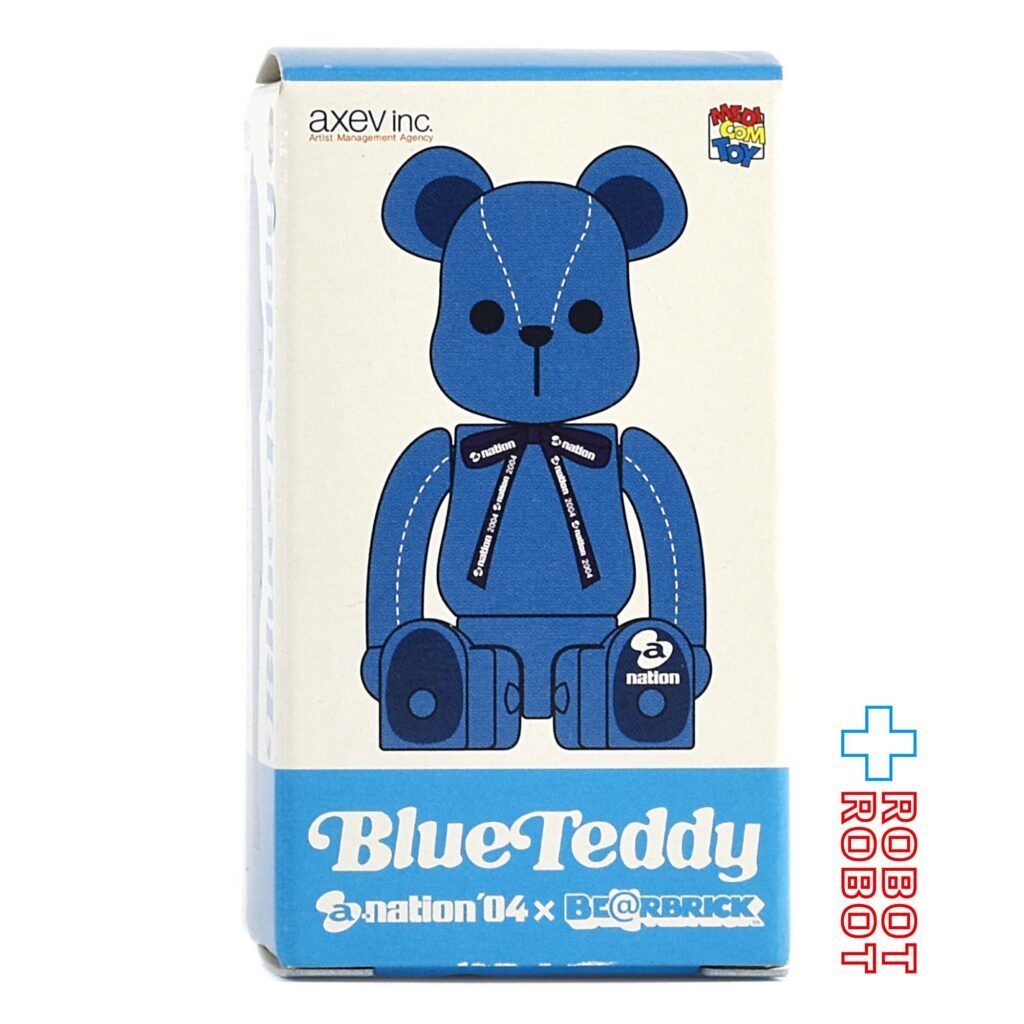 メディコム BE@RBRICK 100％ ベアブリック anation Blue Teddy ブルーテディ