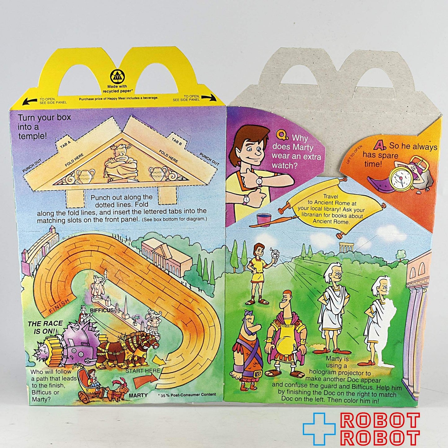 マクドナルド 空箱 バック・トゥ・ザ・フューチャー ４種セット ハッピーミールトイ