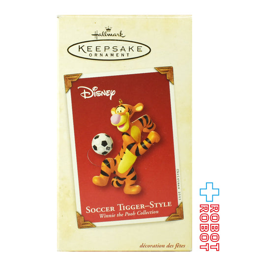 ホールマーク ディズニー くまのプーさん サッカー ティガー クリスマスオーナメント 2003  箱入