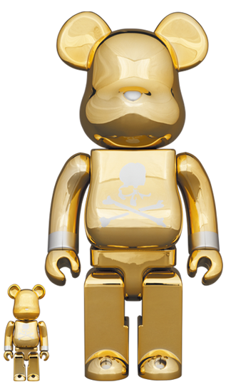 メディコム BE@RBRICK ベアブリック 100% & 400% マスターマインド ジャパン ゴールド 未開封 ♦︎４号店商品 - ROBOTROBOT