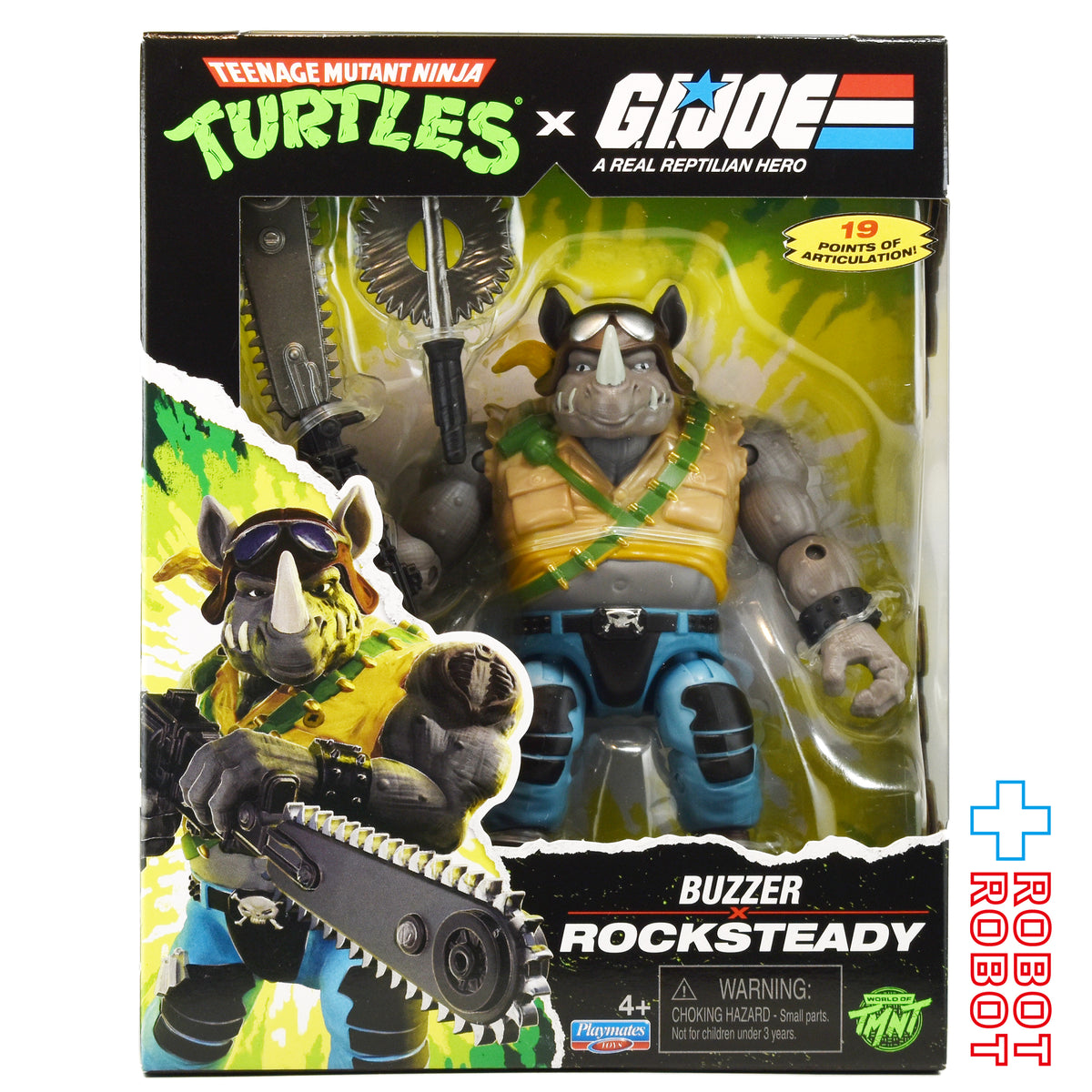 プレイメイツ ティーンエイジ・ミュータント・ニンジャ・タートルズ TMNT x G.I.ジョー ビーバップ as リッパー アクションフィギュア 未開封