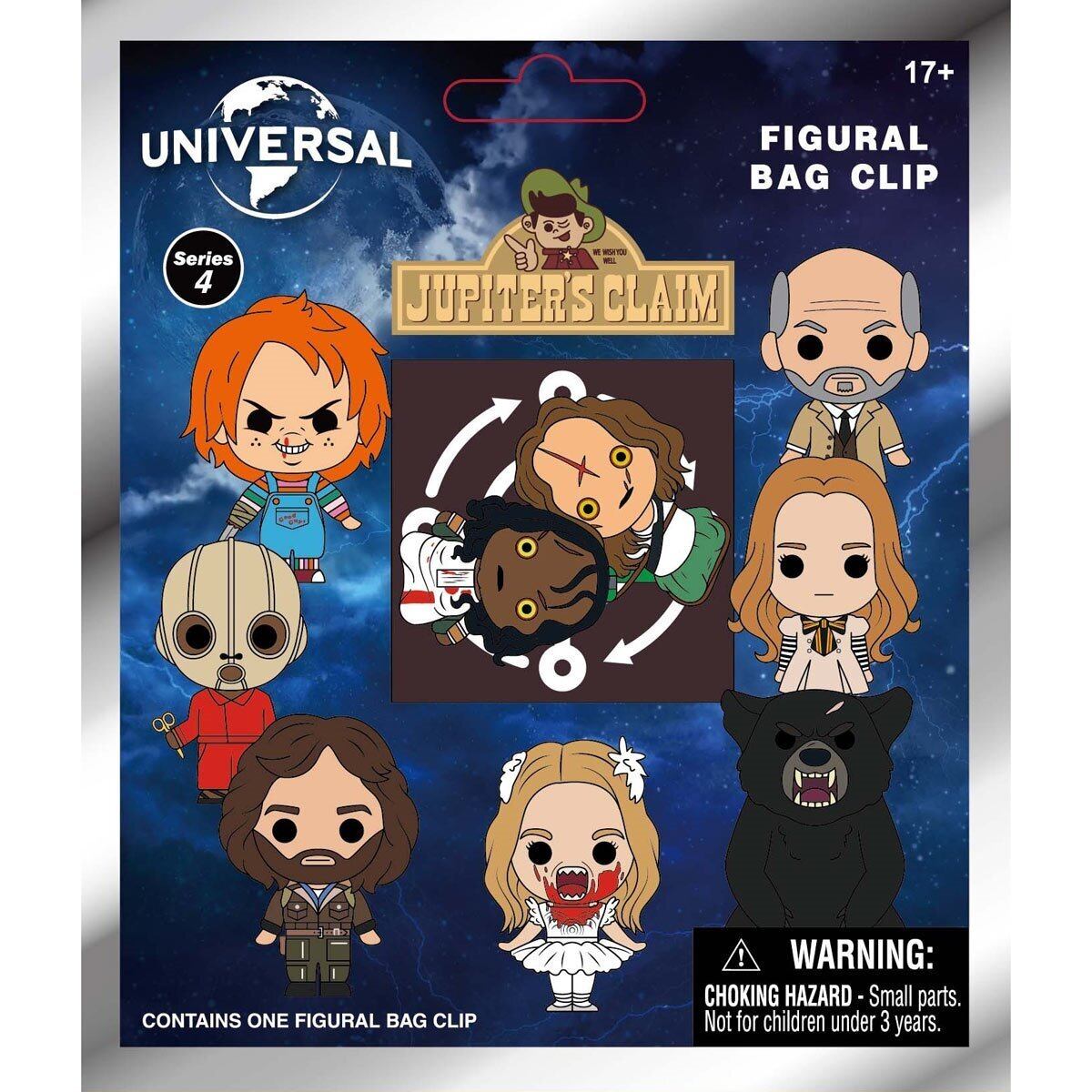 モノグラム フィギュラル バッグ クリップ ユニバーサルホラー シリーズ4 1パック 未開封