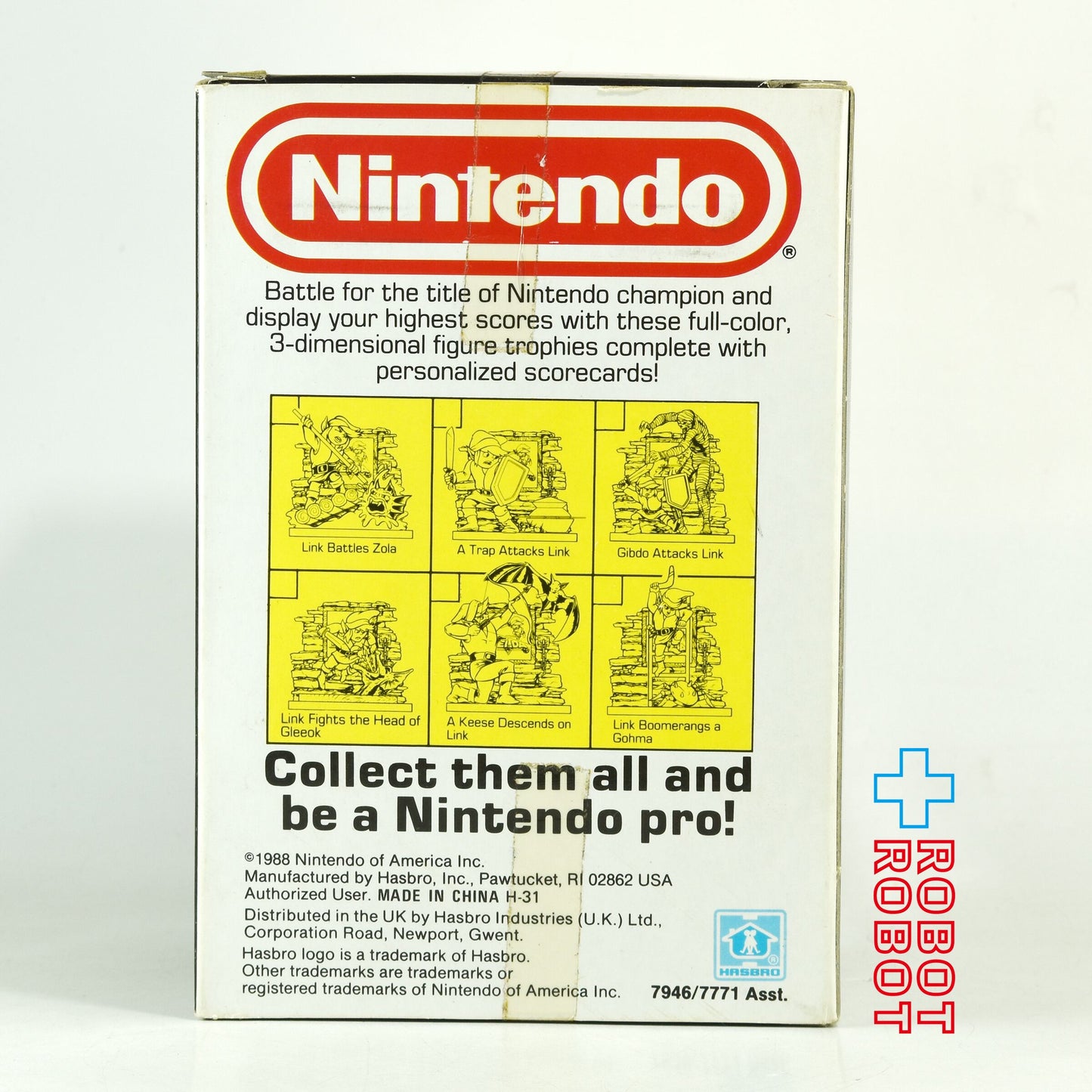 ハズブロ ニンテンドー ゼルダの伝説 グリオークの頭との戦い トロフィーフィギュア 1988 箱入