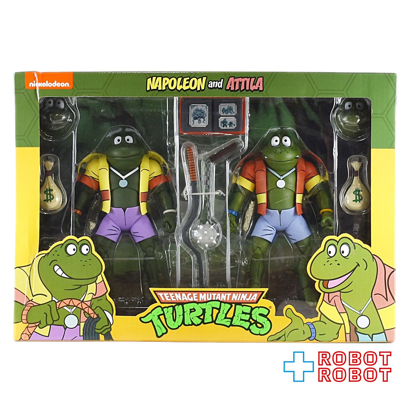 NECA ティーンエイジ・ミュータント・ニンジャ・タートルズ ナポレオン & アッティラ 2パック アクションフィギュア 開封